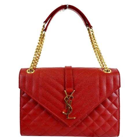 medium envelope bag ysl red|ysl crocodile envelope bag.